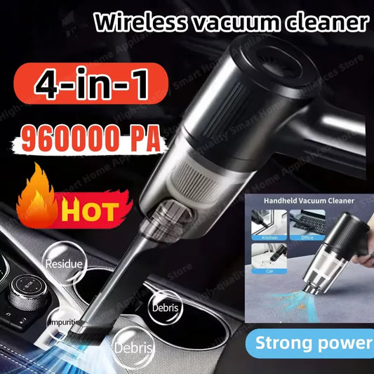 Portable Wireless Car Vacuum Cleaner Multifunctional 4-in-1 High-power Suction Blowing Integrated Cleaning Appliance ﻿2026