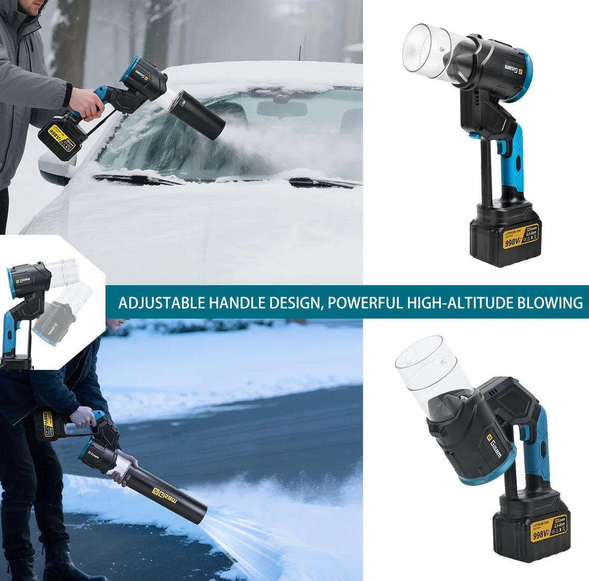 Gisam 200m/s Elektrische Borstelloze Snoerloze Turbo Jet Ventilator Handbediende Stofblazer voor Makita 18V Accu