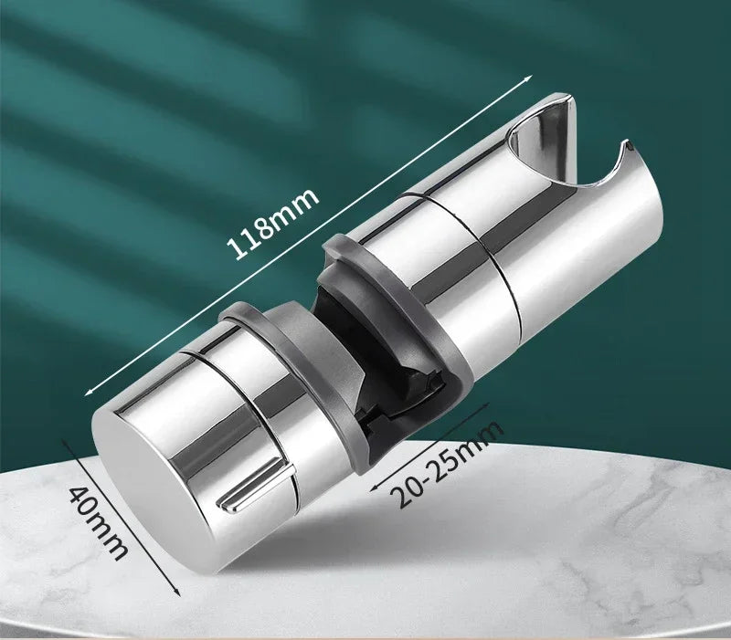 Universal Shower Head Holder Adjustable 18~25mm ABS Chrome Shower Rail Holder Bathroom Accessories Shower Mounting Brackets