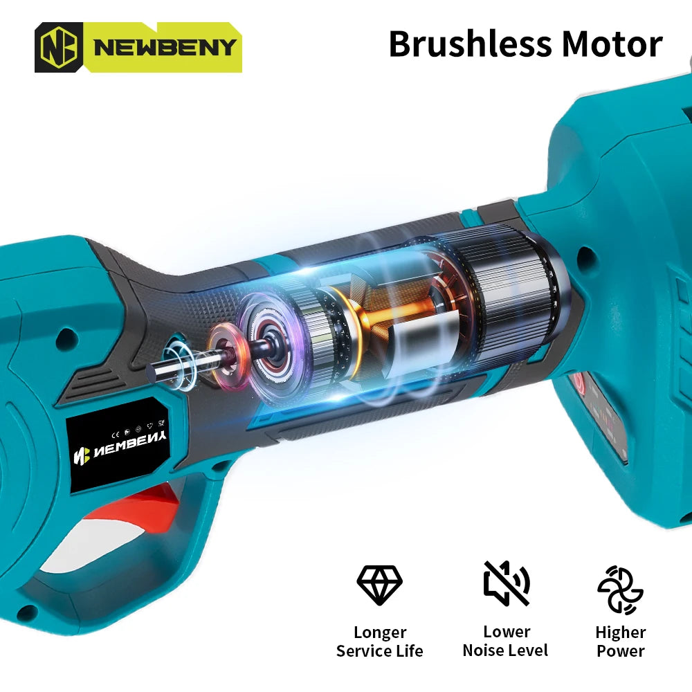 Sécateur électrique sans fil NEWBENY 30 mm, outil de taille pour branches d'arbres fruitiers, compatible avec batterie Makita