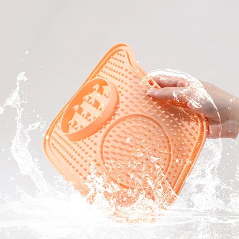 Pet Slow Food Mat Non-Slip Dog Slow Feeding Mat Anti-Anxiety Lick Pad for Dogs Cats Pet Supplies