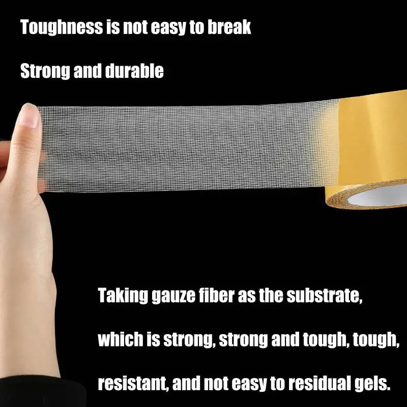 Extra Powerful Double Sided Adhesive Super Strong Double Sided Tape Non-slip Waterproof Translucent Mesh Tape Kitchen Bathroom