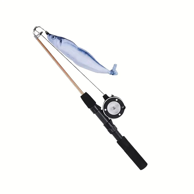 Retractable Cat Teaser Wand Toy Telescopic Cat Stick Toys Funny Interactive Kitten Feather Toy Pet Boredom Relief Toys