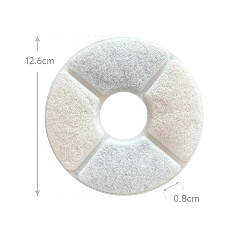 6/10PCs Cat Water Fountain Filters Round Replacement Activated Carbon Filter for Cat Dog Water Drinking Fountain Cat Accessories