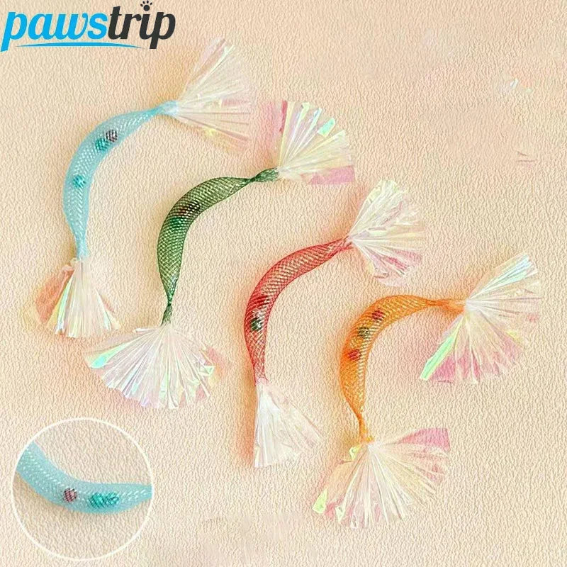 3/5 PCs Cat Spring Toys Interactive Pet Cat Toy with Bells Funny Kitten Tease Toy Colorful Random Color Cat Toys Cat Accessories