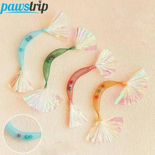 3/5 PCs Cat Spring Toys Interactive Pet Cat Toy with Bells Funny Kitten Tease Toy Colorful Random Color Cat Toys Cat Accessories