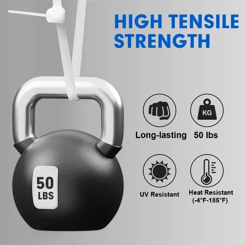 Cable Ties Reusable Plastic Flanges Ties Cable Plastic Nylon Cable Ties Organizer Clamp Self-locking Office Wire Zip Wholesale