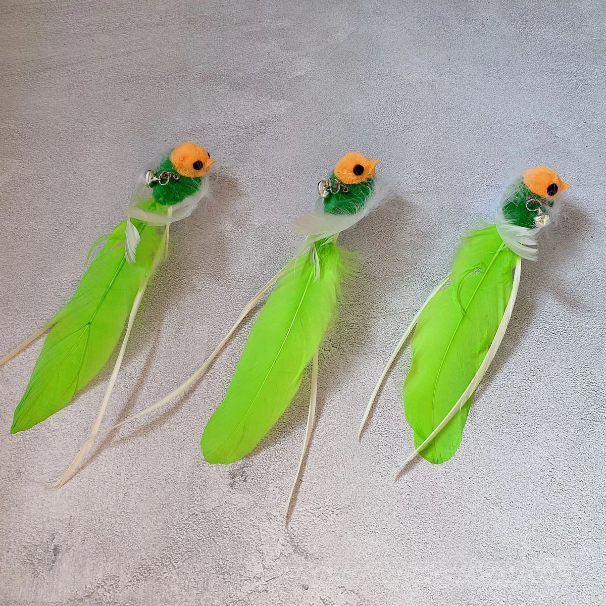 2pcs/3pcs Simulation petit oiseau insectes accessoires de remplacement pour jouets teaser pour chat jouets à plumes pour chaton fournitures pour animaux