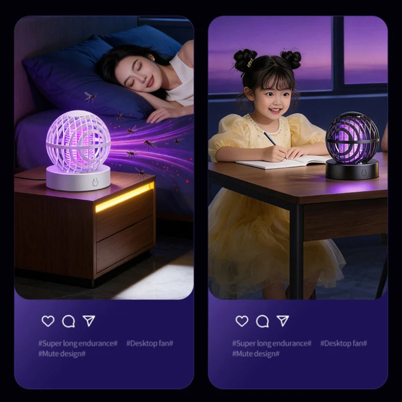 Lenovo nieuwe muggenlamp 3000V UV-licht USB oplaadbare draagbare elektrische insectenverdelger voor thuis, kamperen, reizen en buiten