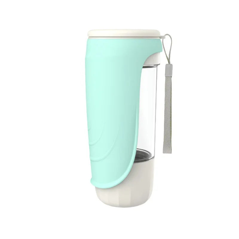 2 in 1 Dog Water Bottle Outdoor Portable Dog Water Bottle for Small Large Dogs Foldable Pet Drinking Bowl Dog Accessories