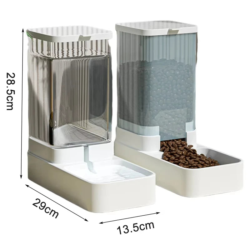 Large Capacity Pet Feeder Automatic Pet Water Dispenser for Dogs Cats Food Storage Dispenser Durable Cat Drinker Dog Feeder