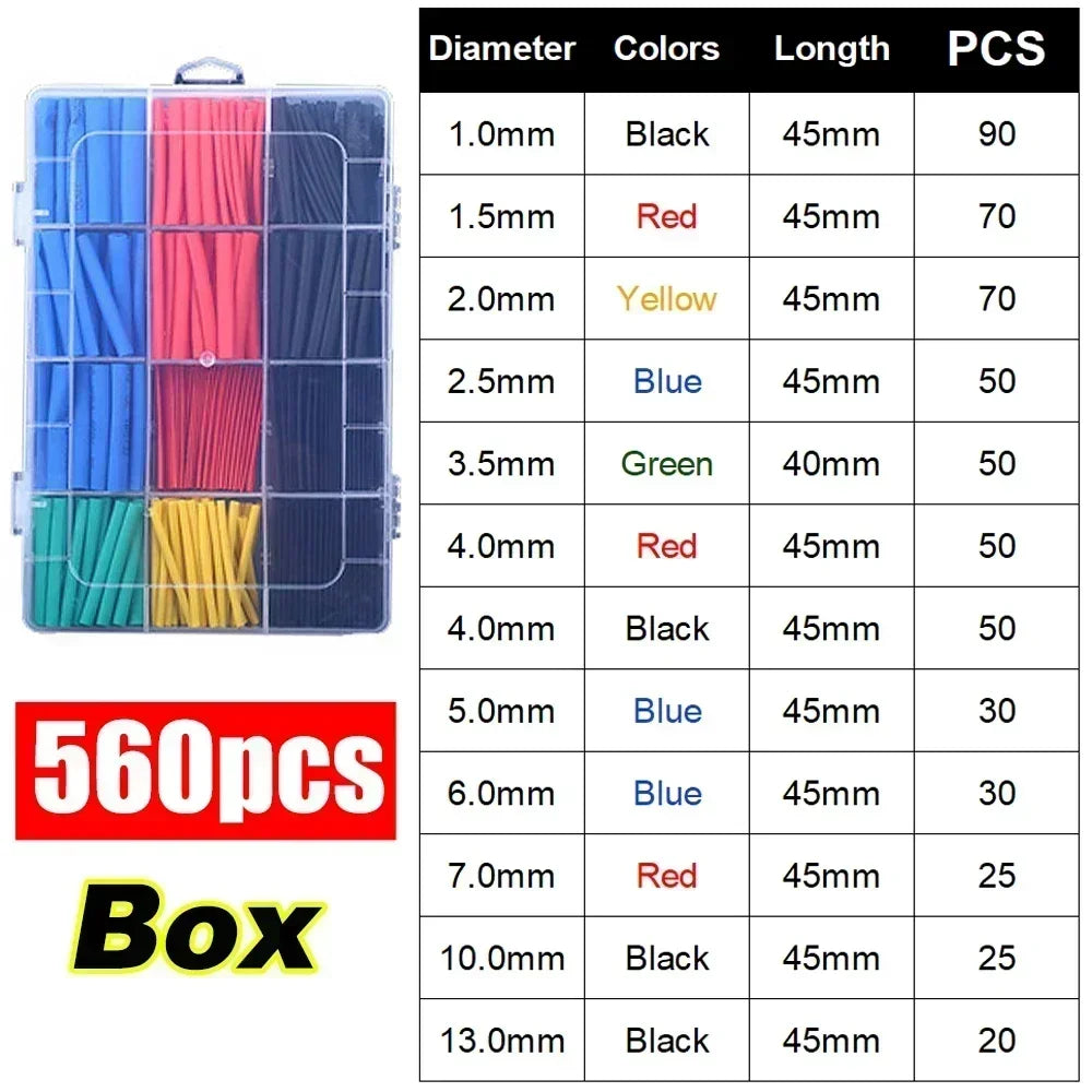 Heat Shrink Tubing Heat-shrinkable Sheath Covers Heat Shrink Cables Electric Connection Cable Sheath Retractable Thermo Sheath