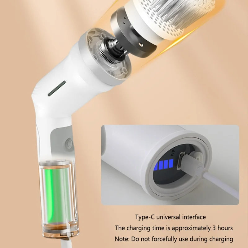 Multifunctional Electric Soap Brush Wireless Waterproof Handheld Strong Brush Floor Sweep & Cleaning Tool Without Dead Corners