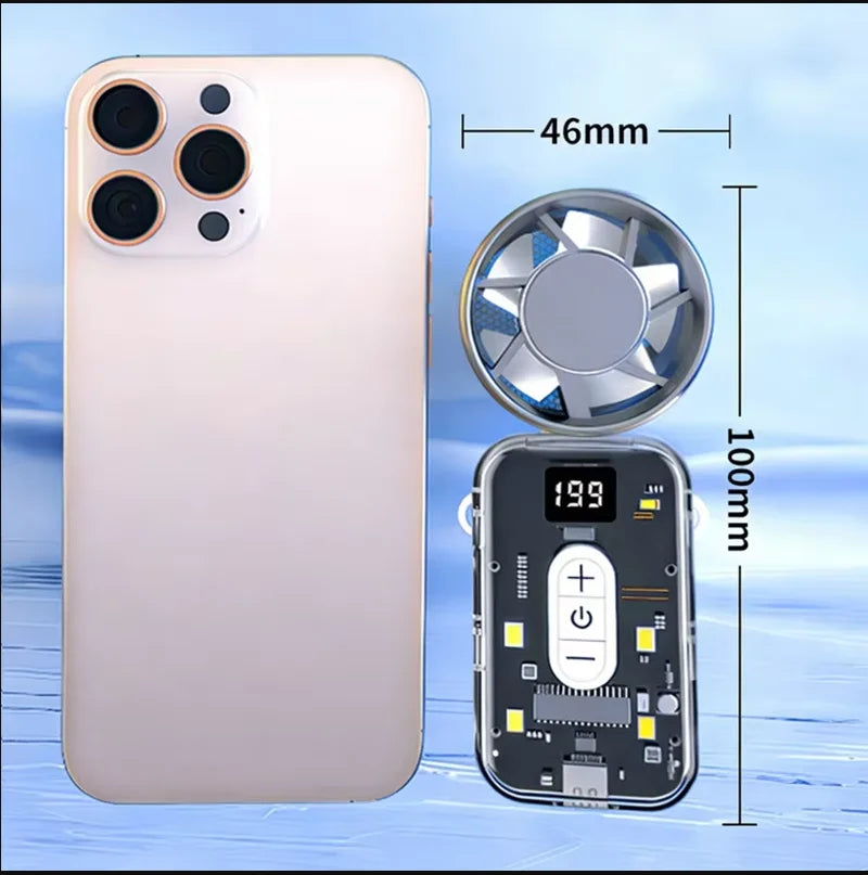 Ventilateur portatif Lenovo à semi-conducteur haute vitesse avec refroidissement par glace et lumières changeantes, pliable et rotatif, nouveau ventilateur portatif 2026