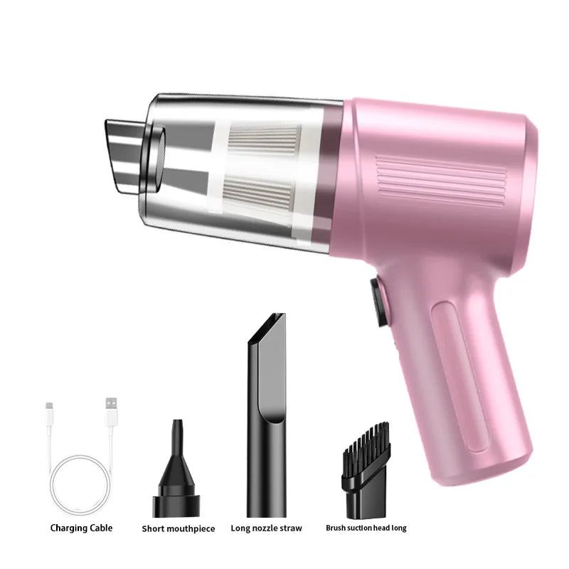 Aspirateur de voiture sans fil portable, appareil de nettoyage multifonction 4 en 1 avec aspiration haute puissance et fonction soufflerie intégrée 2026