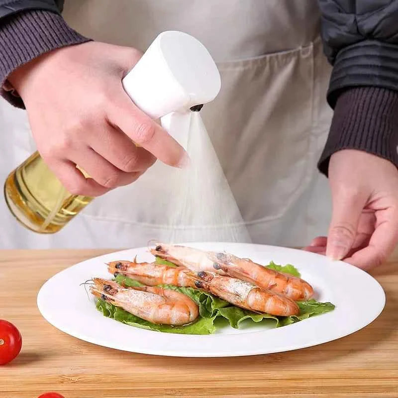 200/300/500ml Oil Spray Bottle Kitchen BBQ Cooking Dispenser Camping Baking Empty Vinegar Soy Sauce Sprayer Seasoning Containers
