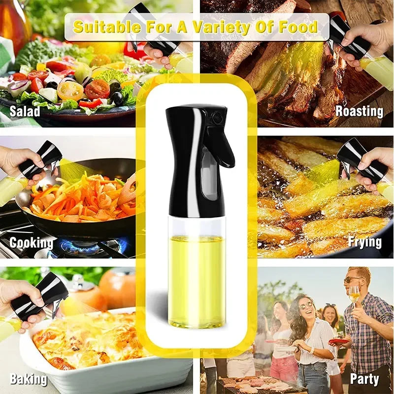 Oil Spray Bottle for Kitchen Olives 2in1 Oil Sprayer Dispenser 200/300/500ml Home Kitchen Camping Kitchen Cooking Utensils