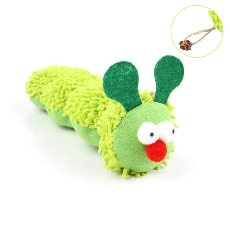 Interactive Catnip Toys - Soft Plush Animal-shaped Pet Sounding Toy for Cats, Bite-resistant Kitten Accessory - Quality Shopping Centre