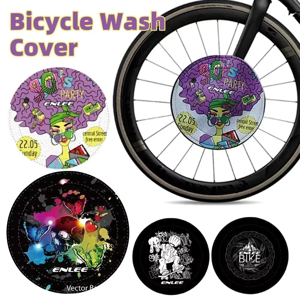 Bike Disc Brake Cover Protection Anti Grime Guard Wheel Cover Bicycle Washing Maintenance Road Mountain MTB Cleaning Tool