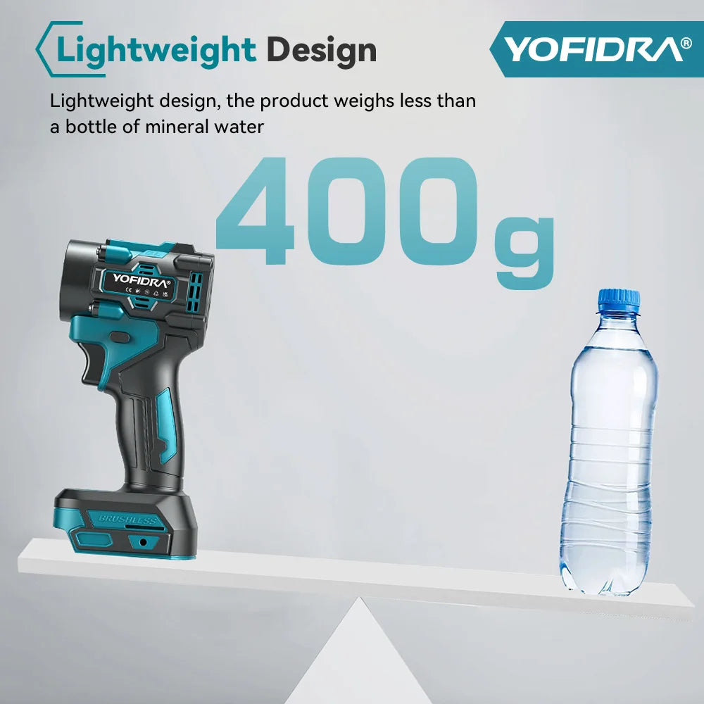 YOFIDRA 80000RPM Brushless 2IN1 Electric Turbo Fan Cordless Air Blower&Suction Leaf Snow Dust Cleaner Tool For Makita Batter Pin