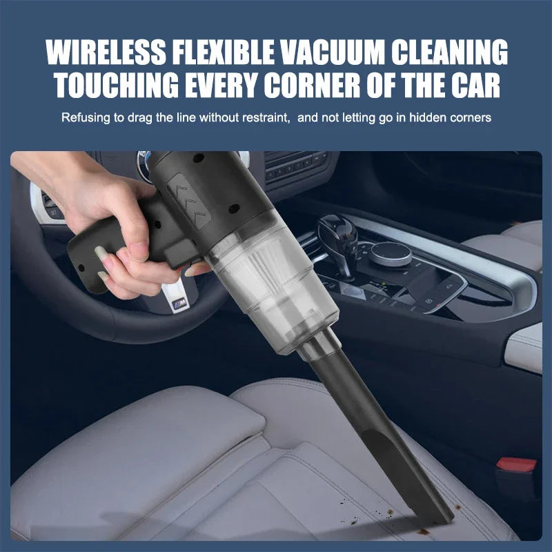 2900000pa Car Wireless High Power Vacuum Cleaner 120W 3-in-1 Portable Handheld For Home Rechargeable Auto Cordless Cleaner 2026