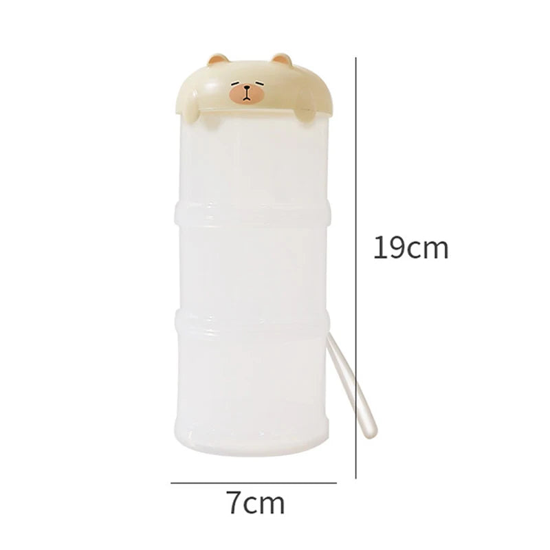 3 Layers Pet Food Storage Container Outdoor Portable Dog Food Dispensing Tank Transparent Sealed Food Storage Jar with Scale