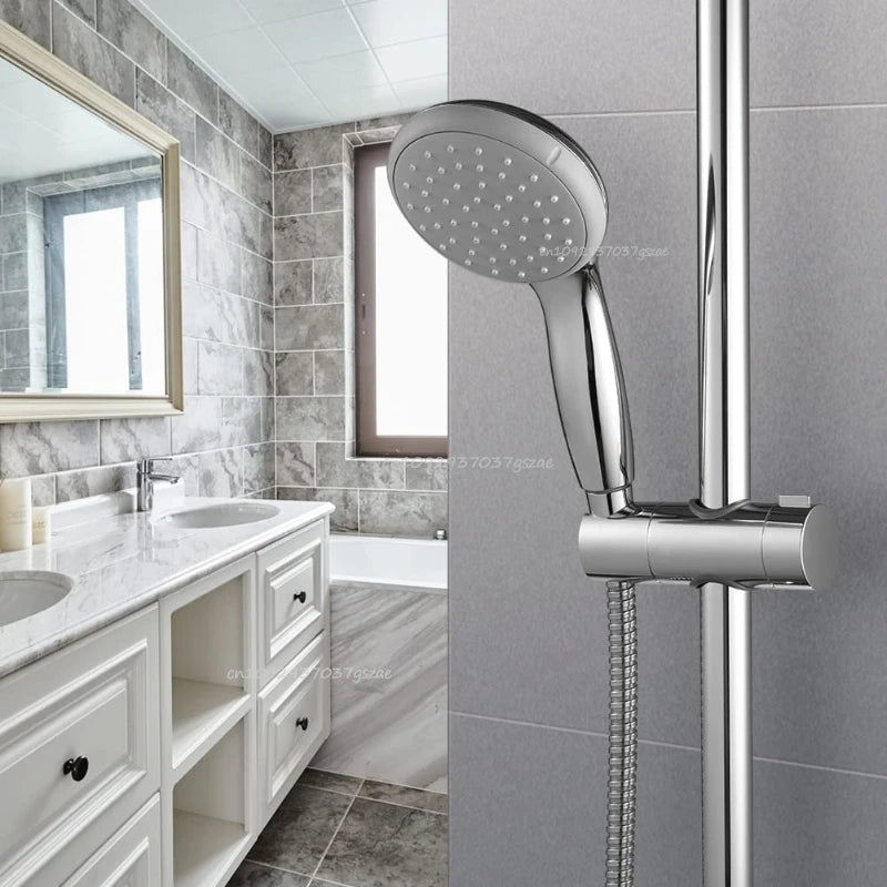 Universal Shower Head Holder Adjustable 18~25mm ABS Chrome Shower Rail Holder Bathroom Accessories Shower Mounting Brackets