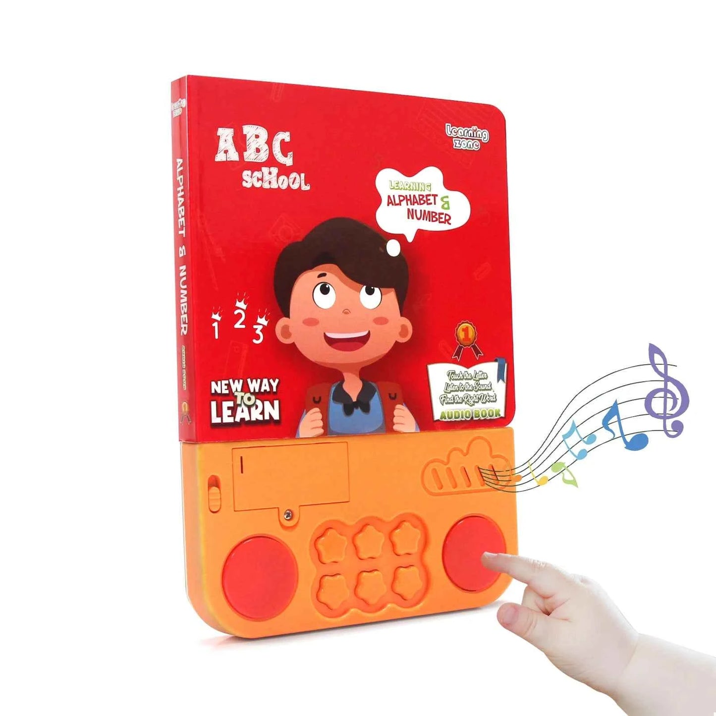 Kids Interactive Audio Books with Melody & Lights - Educational Pre-school Toys with Drum Sounds and Animal Themes