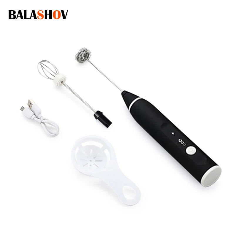 Milk Frothers USB Rechargeable Portable Blender Foamer High Speeds Drink Maker Whisk Mixer For Coffee Cappuccino Cream
