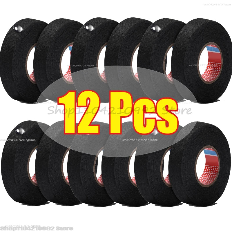 Electrical Insulating Tape Automotive Cloth Tape Waterproof Heat-resistant Harness Bundle Electrical Wiring Fabric Cloth Tapes