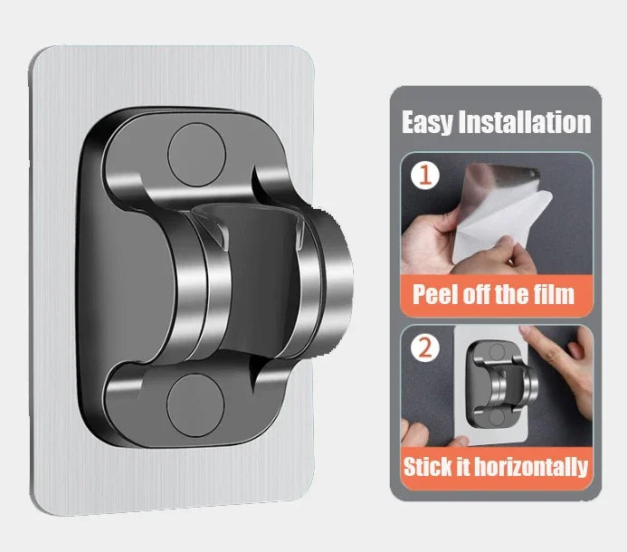 High Pressure Adjustable 4-Mode Shower Head with One Button Water Stop & Water Saving - Premium Shower Massage System