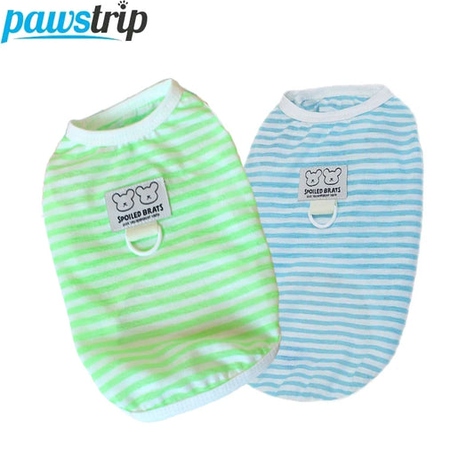 Dog Vest Soft Breathable Dog Clothes for Small Medium Dogs Cats Cute Puppy T-shirt Chihuahua Bichon Teddy Clothing