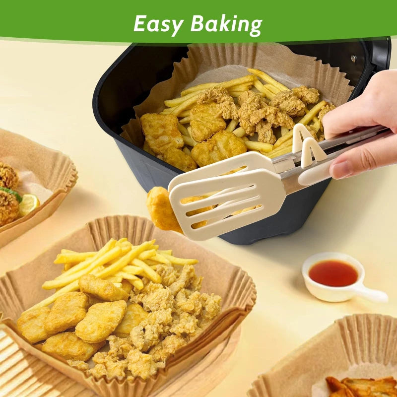 Air Fryer Paper Disposable Air Fryer Liners Paper Baking Paper Barbecue Plate NonStick Mat Kitchen Oven Oil AbsorbingPaper Tool