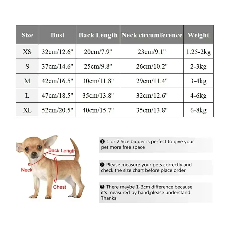 Winter Warm Dog Clothes with D-ring Plush Dog Coat for Small Medium Dogs Soft Puppy Clothes Chihuahua Yorkie Clothing Pet Supply