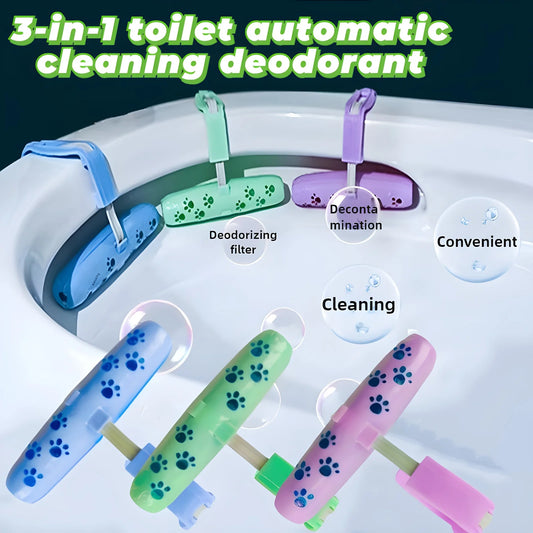 1 stuks 3-in-1 Automatische Toiletreiniger & Geurverwijderende Gel - Verstelbaar, Hangend ontwerp voor eenvoudige toegang - Effectieve vlek- en geurverwijdering