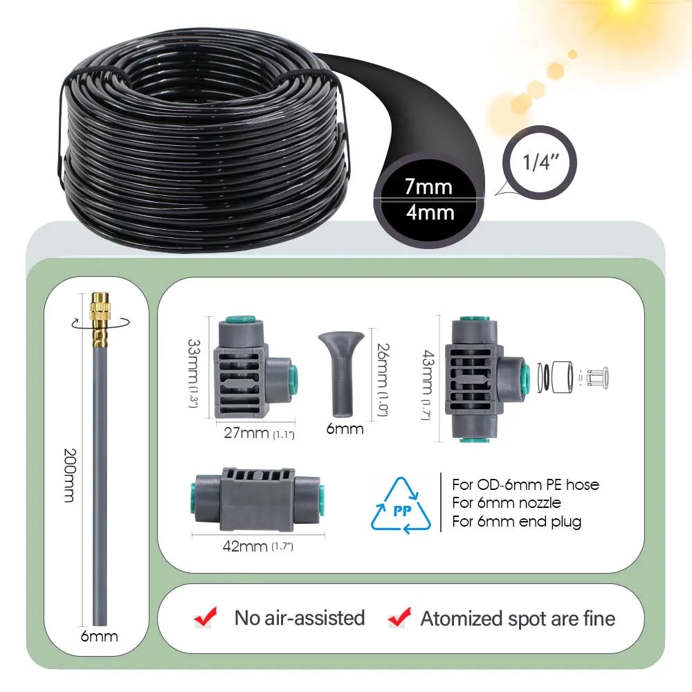 Dual Zone Independent Smart LCD Display Garden Watering Timer Atomization Spray Kit Mist Cooling System Irrigation Controllersmart garden watering timer - Quality Shopping Centre