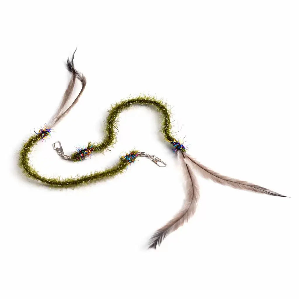 3/5pcs Feather Worm Cat Teaser Stick for Changing Heads Cat Toy Simulated Play Cat Kitten Chew Toys