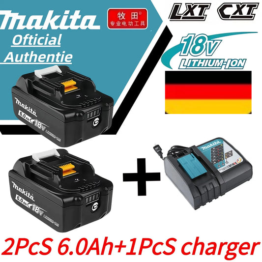 100% original Makita 18V 6.0Ah Rechargeable Battery ,For Makita BL1830 BL1830B BL1840 BL1840B BL1850 BL1850B Power Tools Battery