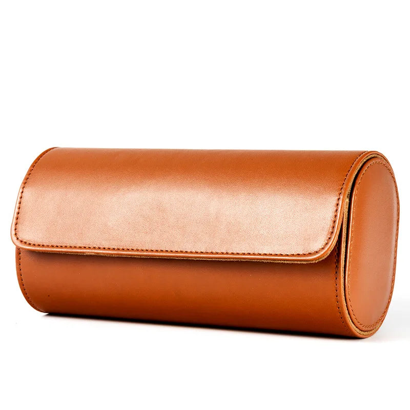 Watch Case Travel Organizer - Watch Roll Case - 3 Watch Case Display Storage for Men - Watches Accessory Gift