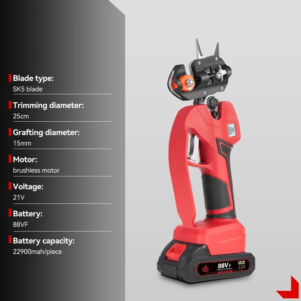 Sécateur électrique de greffage sans balais 25 mm 2 en 1, outil électroportatif multifonction pour batterie Makita 18 V