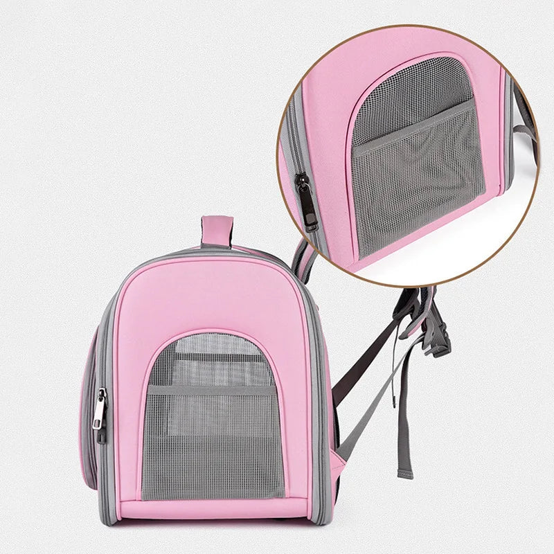 Pet Cat Carrier Bag Outdoor Travel Backpack for Cats Small Dogs Breathable Cat Carrying Bag Suitable for Cats Within 7.5kg