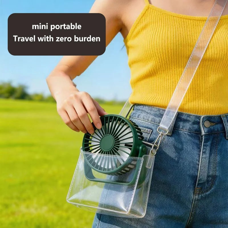 Lenovo Mini USB Desktop Fan Portable Fan Desktop Office USB Quiet Cooling Fans Suitable For Student Dormitory Summer Home Office