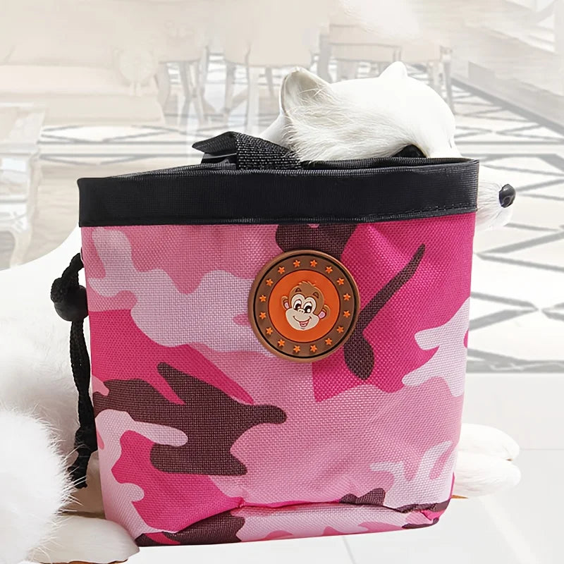Portable Pet Dog Training Waist Bag Large Capacity Puppy Reward Bags Outdoor Feed Storage Pouch Snack Waist Bag