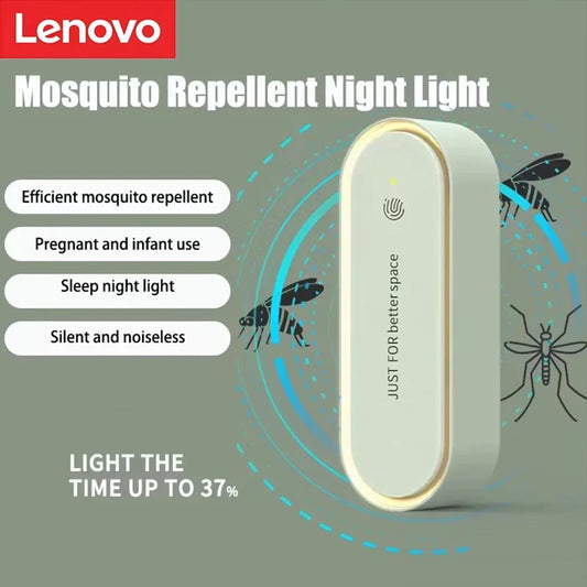 Lenovo Ultrasonic Repeller Night Light Plug In Type Electric Fly Control Portable Barrier Defense Light For Home Bedroom New