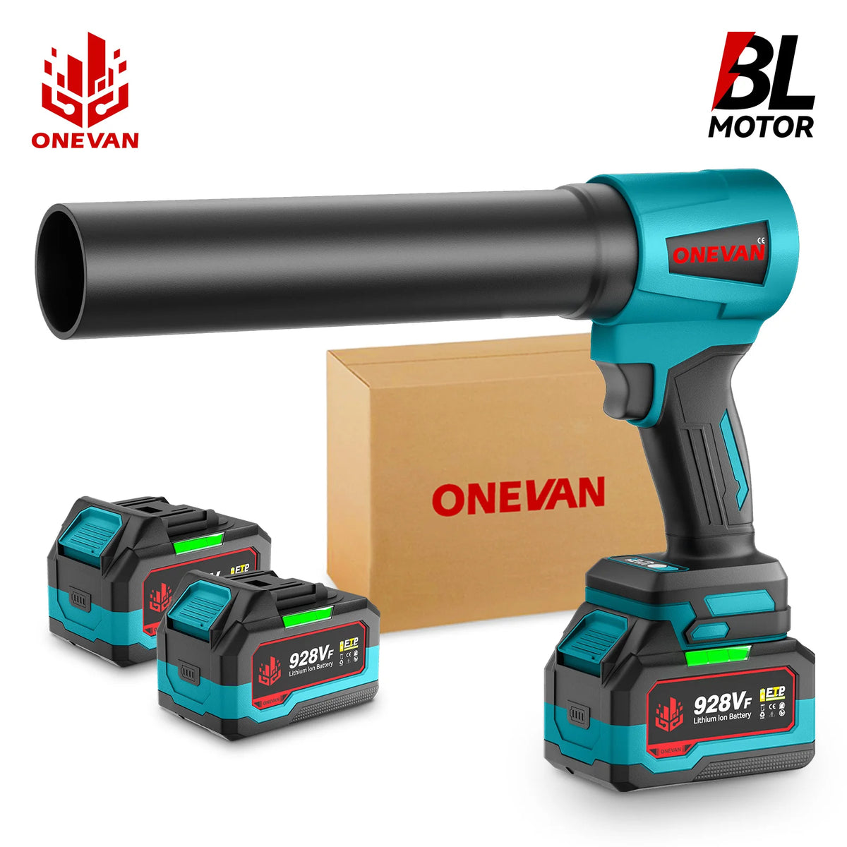 300.000 tpm borstelloze elektrische turboventilator 400 m/s handheld luchtblazer bladblazer stofblaasgereedschap voor Makita 18V-accu