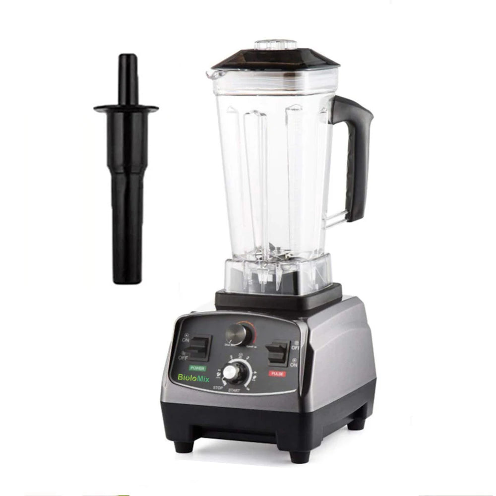 BioloMix 2200W 3HP High Power Blender with Timer Feature 2L BPA Free Jar Ideal for Smoothies Juices Food Prep and Ice Crushing