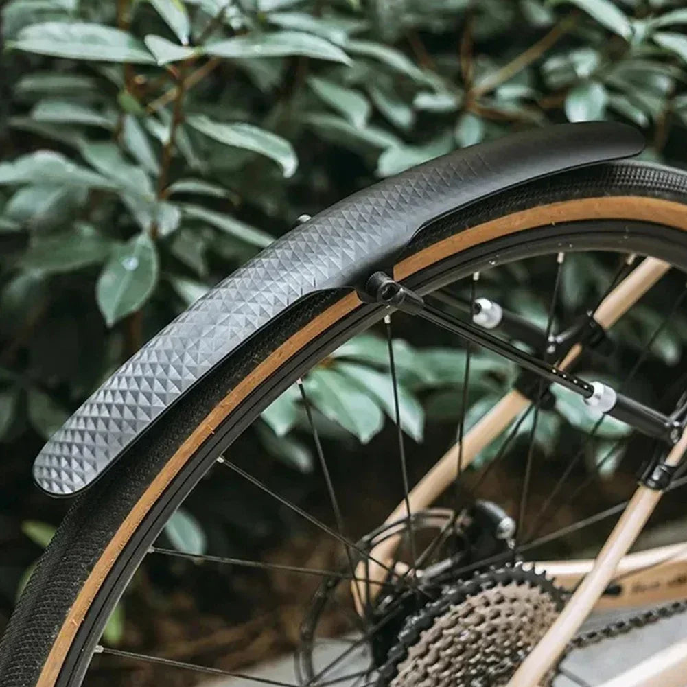 Universal Road Cycling Bicycle Mudguard Easy Install PP Fender - Front & Rear Protector Accessory for Bicycles
