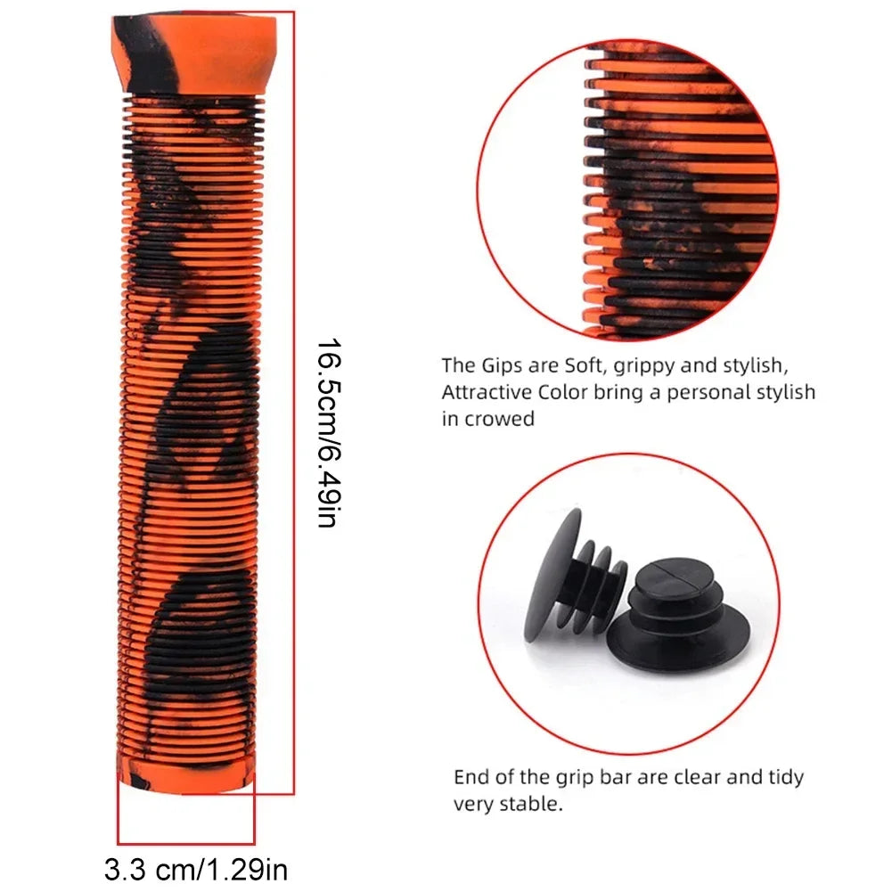 Soft Rubber Non-Slip Bicycle Grips Mountain Bike Handlebar Cuff Shockproof Cover for 22.2mm Scooter BMX MTB Cycling Parts
