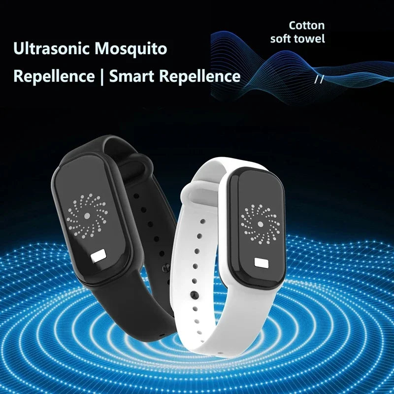 Lenovo Anti-Mosquito Wristband Watch Ultrasonic Mosquito Repellent Bracelet USB Rechargeablefor Kids Adults Outdoor Indoor 2026