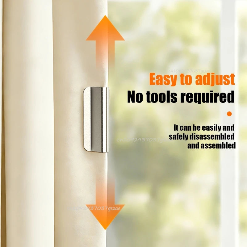 20 Pairs Strong Magnetic Curtain Clips Prevent Light Leaking Drill-Free Invisible for Home Bedroom Office  Curtain Accessories
